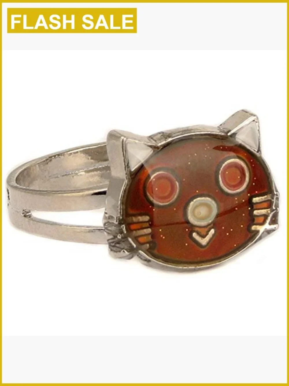 Adjustable Mood Ring Color Changing Statement Ring for Girls